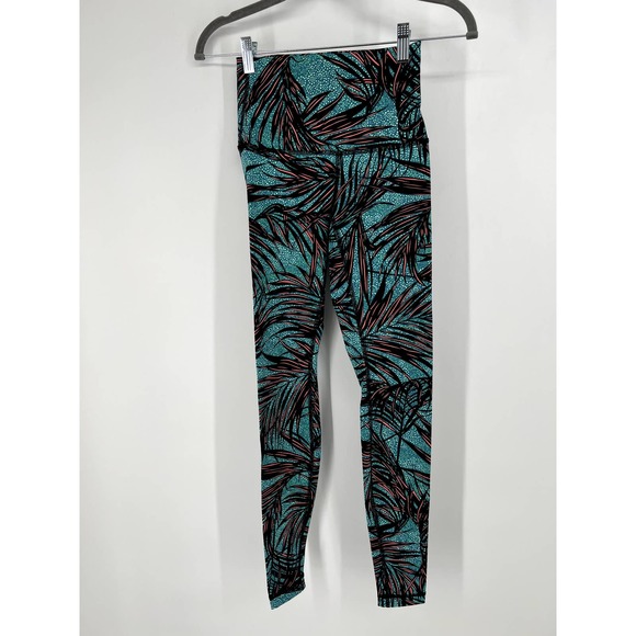 lululemon athletica Pants - Lululemon wunder under high-rise leggings palm lace 4